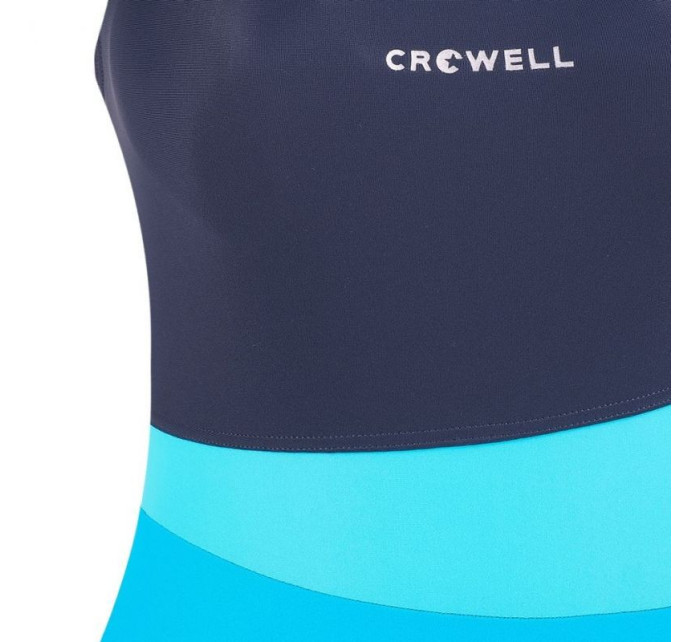 Dámské jednodílné plavky Lola Model 02 Tmavě modrá s modrou - Crowell