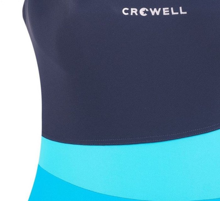 Dámské jednodílné plavky Lola Model 02 Tmavě modrá s modrou - Crowell
