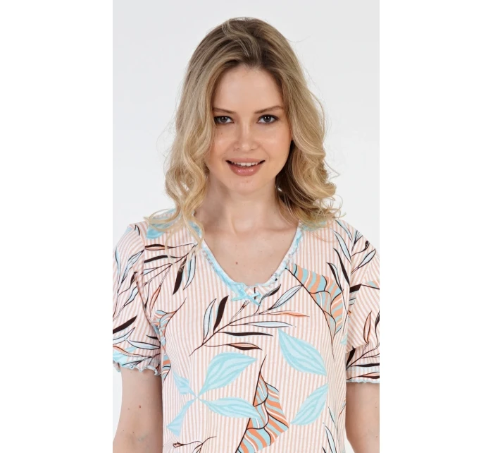 Dámská noční košile s krátkým rukávem Melissa Dámská noční košile s krátkým rukávem Melissa