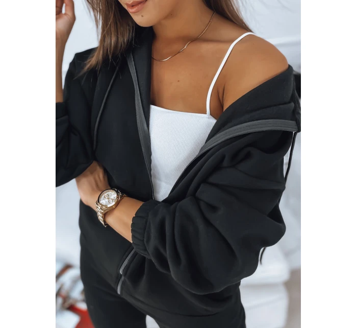 Dámská tepláková souprava AMILIA PREMIUM černá FashionStreet AY0741 Dámská tepláková souprava AMILIA PREMIUM černá FashionStreet AY0741