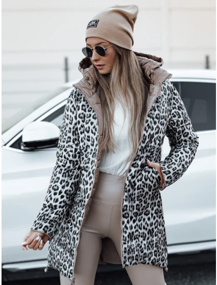 Dámská oboustranná bunda PURRBREEZ dlouhá prošívaná bunda s kapucí camel FashionStreet TY4660 Dámská oboustranná bunda PURRBREEZ dlouhá prošívaná bunda s kapucí camel FashionStreet TY4660