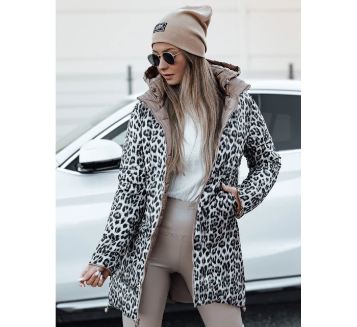 Dámská oboustranná bunda PURRBREEZ dlouhá prošívaná bunda s kapucí camel FashionStreet TY4660 Dámská oboustranná bunda PURRBREEZ dlouhá prošívaná bunda s kapucí camel FashionStreet TY4660