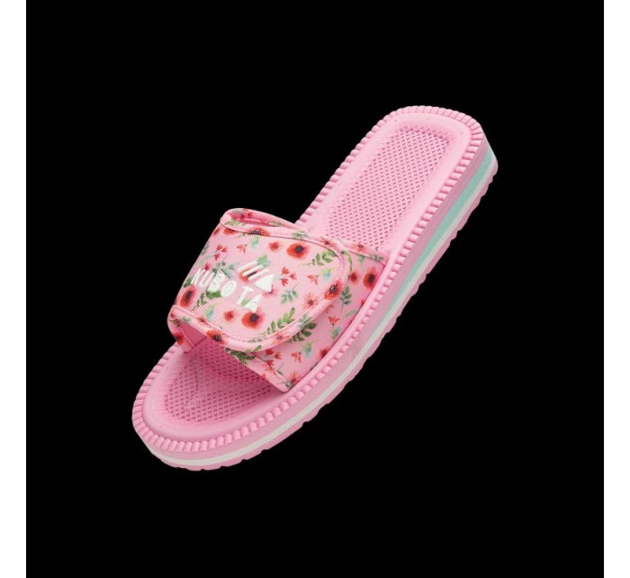 Kubota klapka na suchý zip vícebarevná květinová růžová K25SS-100-001-28-1