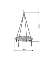 ZAHRADNÍ HOUPACÍ SÍŤ ČAPÍ HNÍZDO 80CM ŠEDÁ