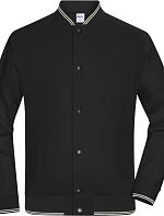 Daiber 8044 College bunda z bio bavlny 02.8044 black/black