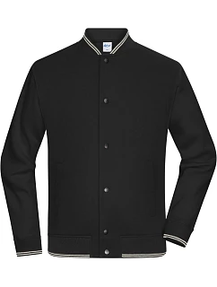 College bunda z bio bavlny 02. black/black model 22446272 - Daiber