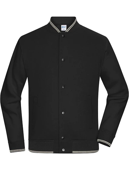 College bunda z bio bavlny 02. black/black model 22446272 - Daiber
