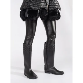 Pohodlné  gumáky dámské černé