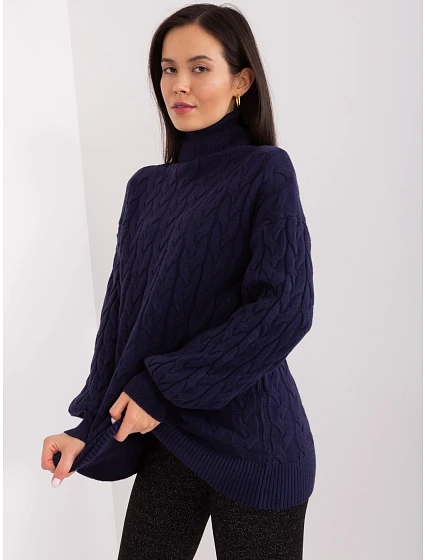 Sweter AT SW model 19034185 granatowy - FPrice