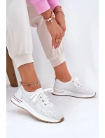 Dámské kožené lehké polobotky Artiker – bílé