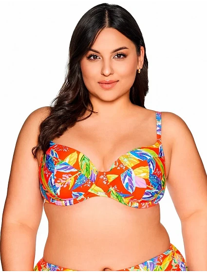Plavková podprsenka Ava SK 226 Vivid Orange Maxi s plnými košíčky Plavková podprsenka Ava SK 226 Vivid Orange Maxi s plnými košíčky