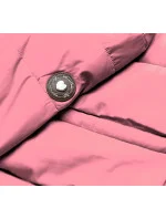 Růžová péřová dámská zimní bunda (CAN-865) Růžová péřová dámská zimní bunda (CAN-865)