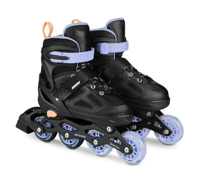 Spokey Quattro 4IN1 inline brusle SPK-943431 velikost 38-41 BK/VT