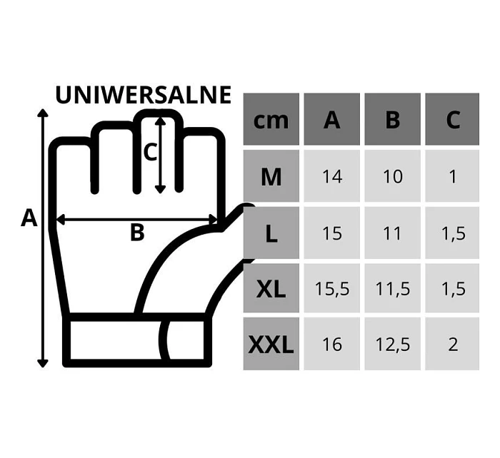 UNIVERZÁLNÍ FITNESS TRÉNINKOVÉ RUKAVICE R.XL ENERO FIT