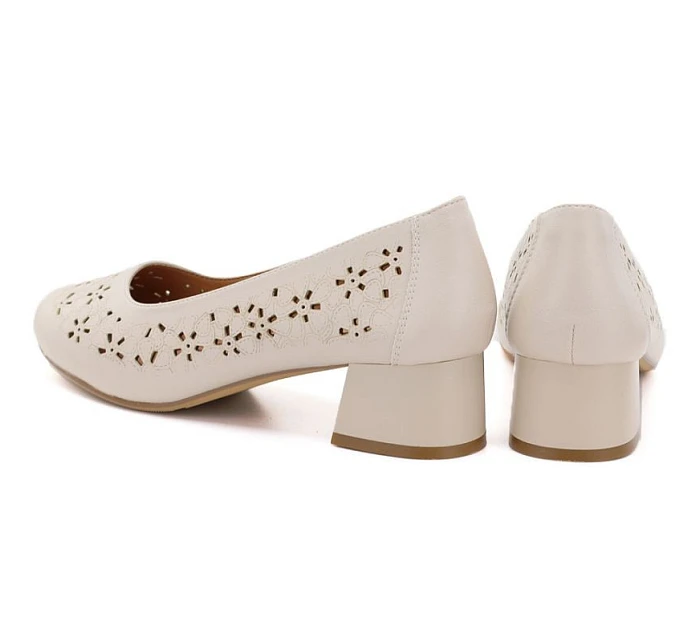 Dámské otevřené béžové lodičky Sergio model 22121890 - LEONE