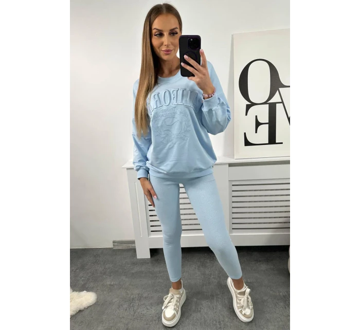 Kalifornská bavlněná souprava modrá