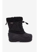 Zateplené dětské sněhule na zip Big Star OO374073 Černé Zateplené dětské sněhule na zip Big Star OO374073 Černé