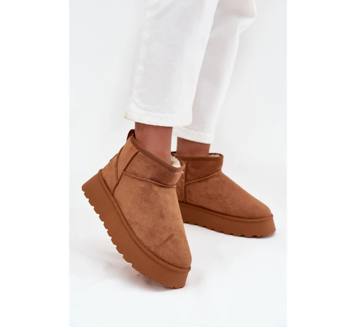 Dámské sněhule na platformě Camel model 21711045 - Boto Dámské sněhule na platformě Camel model 21711045 - Boto