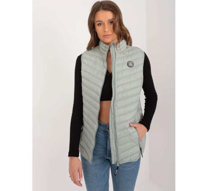 Kamizelka model 20095116 pistacjowy - FPrice Kamizelka model 20095116 pistacjowy - FPrice