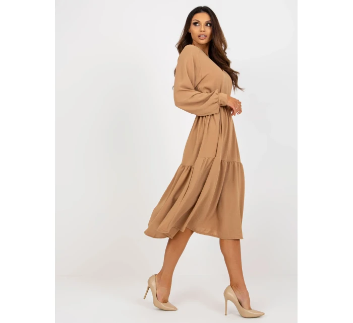 Dámské šaty TW SK BI 2021706 .93P velbloud - FPrice Dámské šaty TW SK BI 2021706 .93P velbloud - FPrice