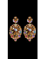 Elegant statement crystal / rhinestone earrings