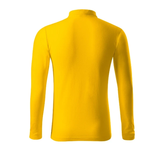 Pique Polo LS polokošile pánská žlutá