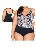 Dámské jednodílné plavky 61 black plus - AVA