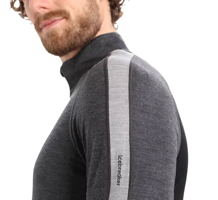 Icebreaker pánské termotriko M Zoneknit 260 LS Half Jet H/BLK grey (IB0A56HF585) Icebreaker pánské termotriko M Zoneknit 260 LS Half Jet H/BLK grey (IB0A56HF585)