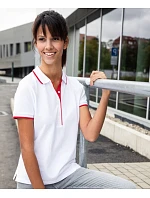 JN Dámské piqué polo s kontrastní légou 02.0 black/orange model 22489049 - Daiber JN Dámské piqué polo s kontrastní légou 02.0 black/orange model 22489049 - Daiber
