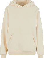 Build your Brand BY 289 Dámská oversize mikina s kapucí "Fluffy" 56.0289 white sand