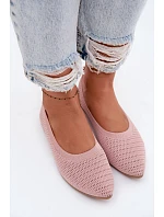Síťované Textilní Baleríny Dámské Růžové model 22102858 - Boto Síťované Textilní Baleríny Dámské Růžové model 22102858 - Boto