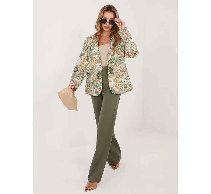 Marynarka IT MA model 22089584 zielony - FPrice Marynarka IT MA model 22089584 zielony - FPrice