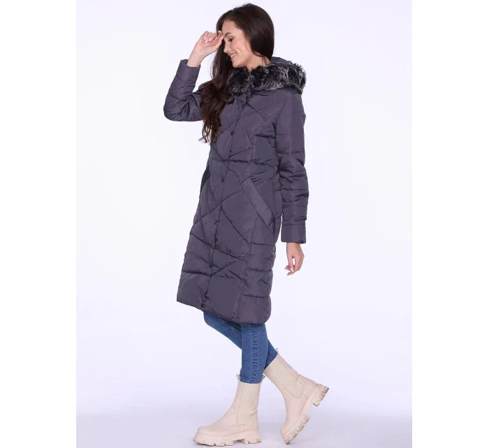 Dámský kabát BLH818025F tmavě šedý - PERSO