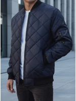 Pánská prošívaná bunda bomber tmavě modrá TX2217 Pánská prošívaná bunda bomber tmavě modrá TX2217