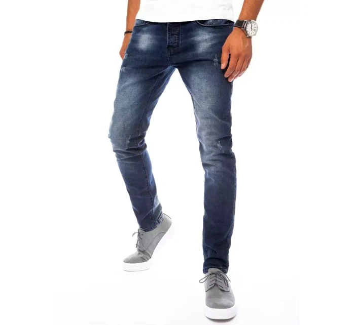 Pánské tmavě modré džínové kalhoty FashionStreet UX3826
