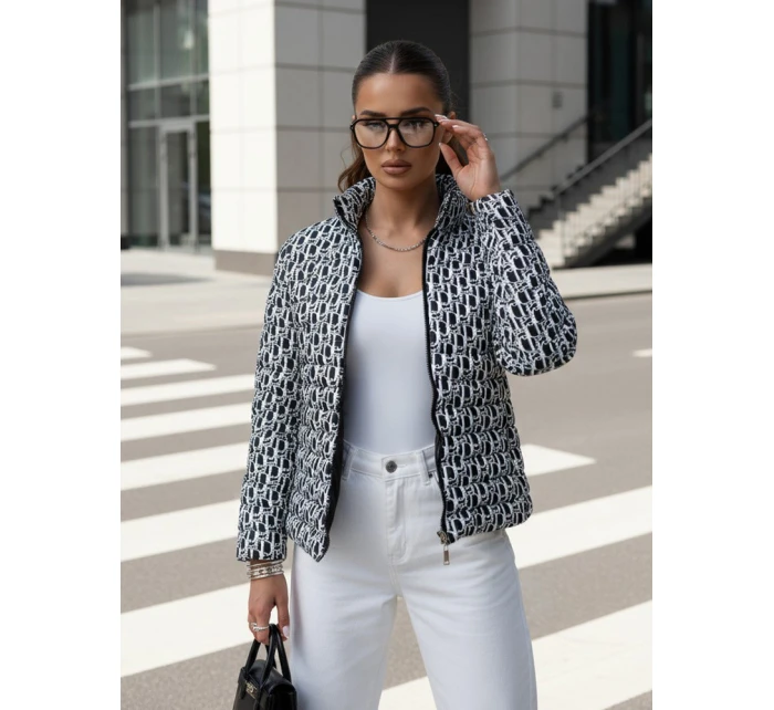 Dámská přechodná krátká prošívaná bunda MY DEAR černá FashionStreet TY4505