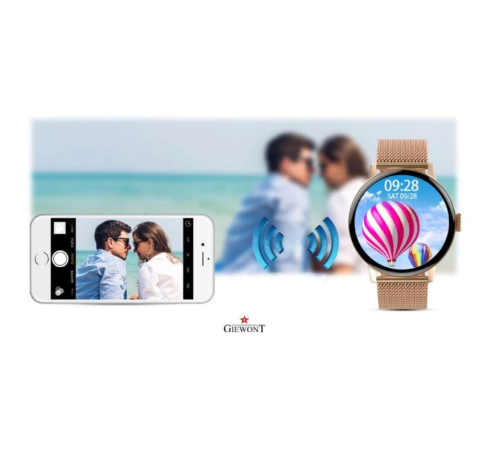 Dámské chytré hodinky GIEWONT Pink Gold GW330-1
