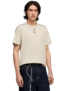 Pánské tričko Puma Tape Tee beige 691693 87