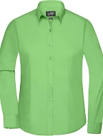 Daiber JN 677 Popelínová halenka s dlouhým rukávem 02.0677 lime green