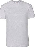 Fruit of the Loom Iconic 195 T Pánské těžké tričko 16.1422 heather grey