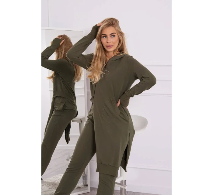 Sada mikin s delší stranou khaki barvy