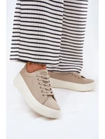 Dámské Textilní Tenisky Na Platformě Big Star model 21693197 Béžové - Big Star Shoes