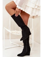 Zateplené Dámské Na Platformě Černé model 21705085 - Boto Zateplené Dámské Na Platformě Černé model 21705085 - Boto