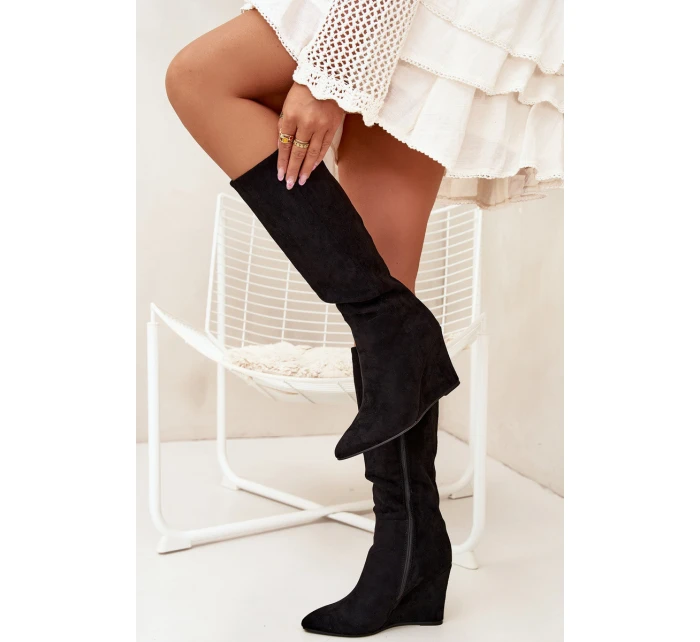 Zateplené Dámské Na Platformě Černé model 21705085 - Boto Zateplené Dámské Na Platformě Černé model 21705085 - Boto