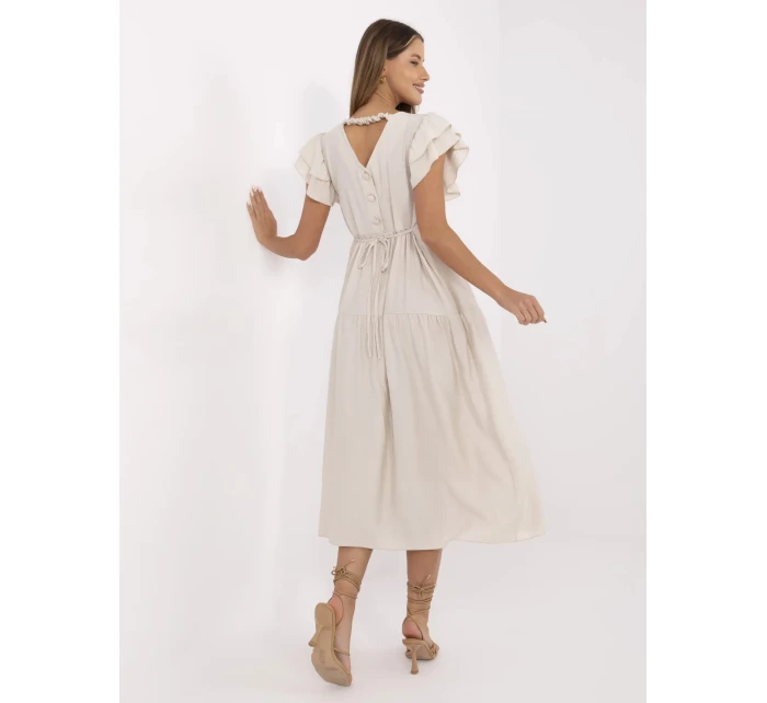 Šaty MI SK A2489.21 světle béžové Šaty MI SK A2489.21 světle béžové