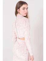 Dámský velurový Top 15570 pudr béžová - BSL