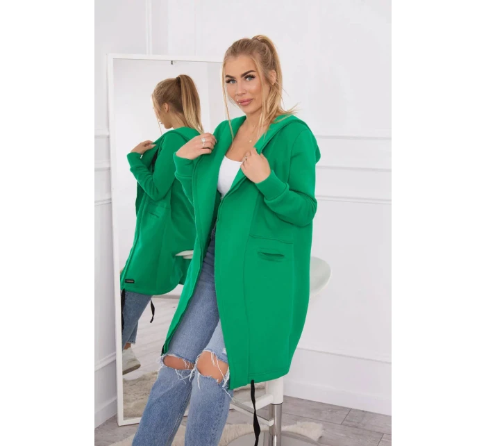 Zateplená mikina s kapucí model 21099104 zelená - Kesi