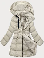 Dámská bunda s kapucí J Style světle béžová (5M3231-62)
