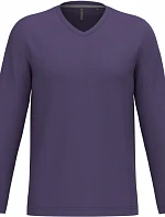 Kariban K 358 Pánské tričko do V s dl. rukávem 20.K358 purple