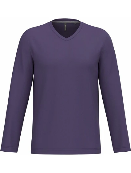Kariban K 358 Pánské tričko do V s dl. rukávem 20.K358 purple Kariban K 358 Pánské tričko do V s dl. rukávem 20.K358 purple